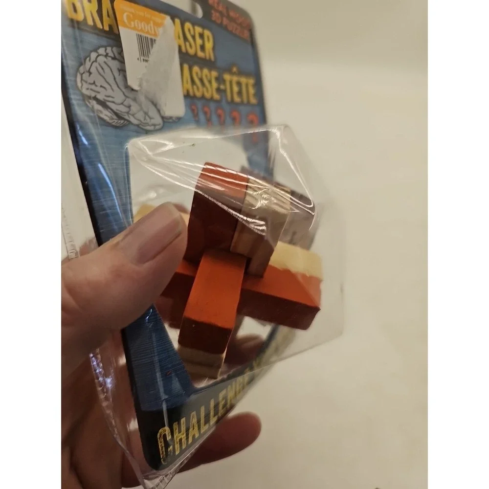 BRAIN TEASER CASSE-TETE  Real Wood 3-D PUZZLE. New.‎ factory sealed.
